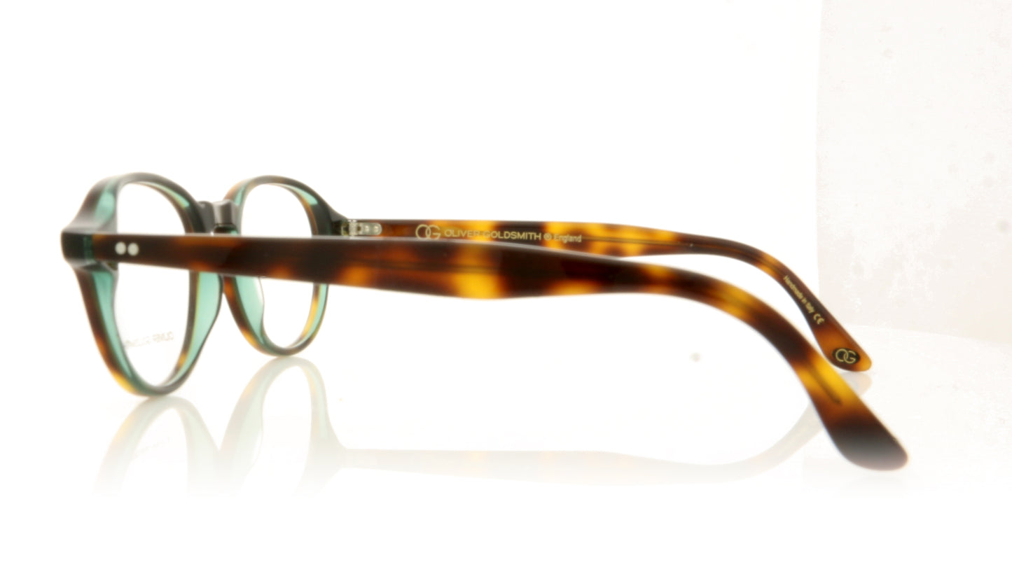 Oliver Goldsmith Rock 3 Tort Blue Glasses - Side