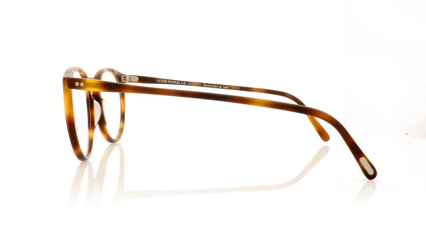 Oliver Peoples O'Malley OV5183 1552 Semi Matte Dark Mahogany Glasses - Side