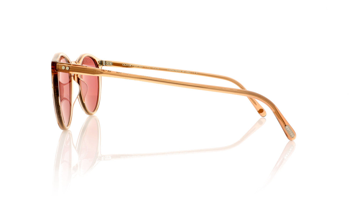 Oliver Peoples The Row O'malley NYC OV5183SM 15553O Translucent Amber Sunglasses - Side