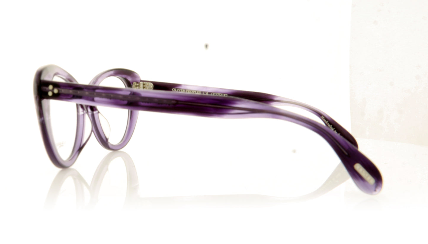 Oliver Peoples Rishell 1682 Dark Lilac Vsb Glasses - Side