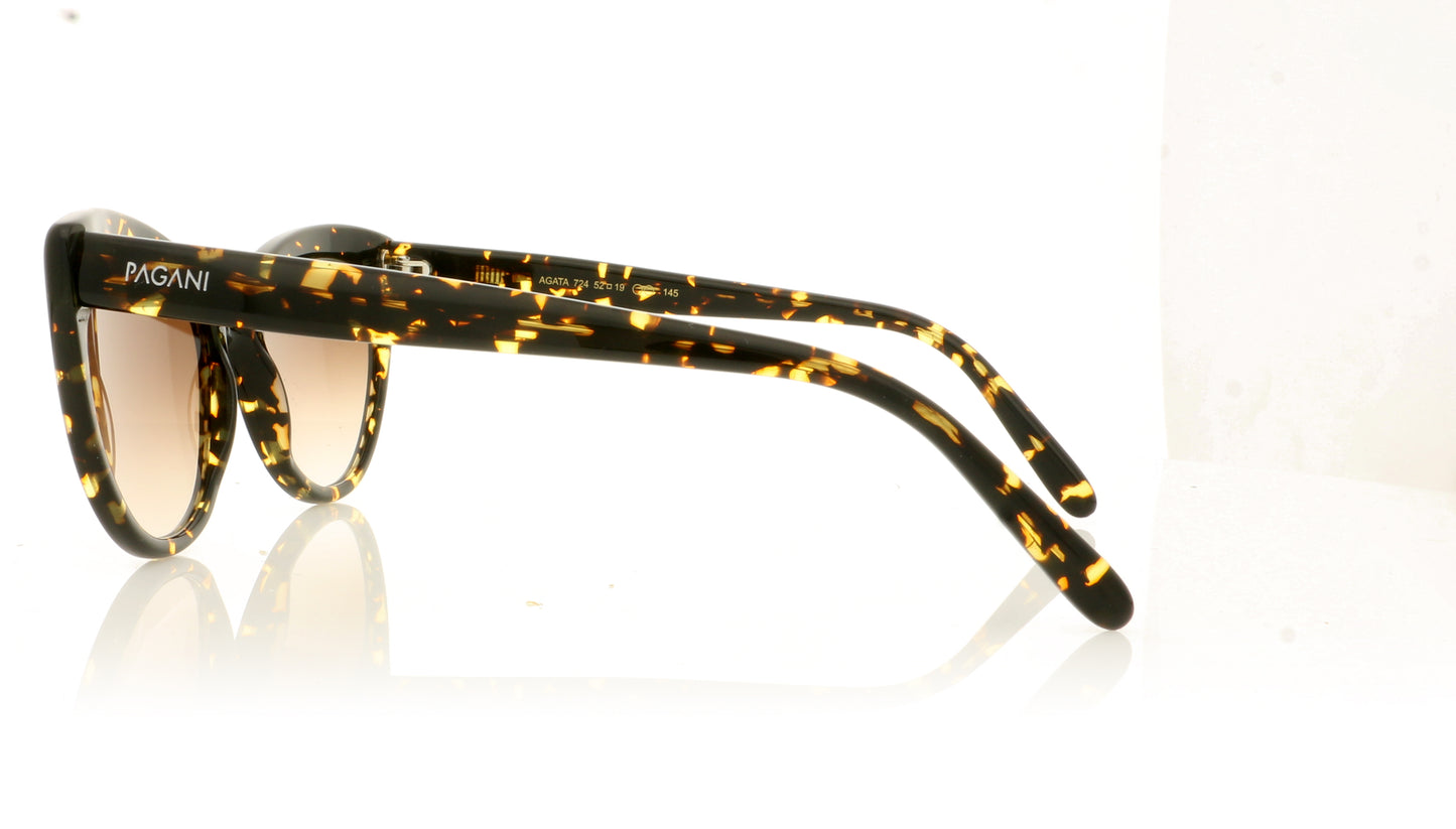 Pagani Agata 724Brown Tortoise Sunglasses - Side