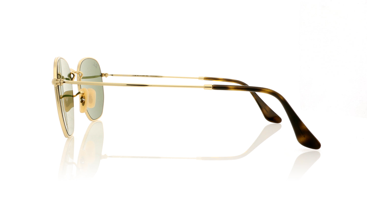Ray-Ban 0RB3548N 001/30 Gold Sunglasses - Side