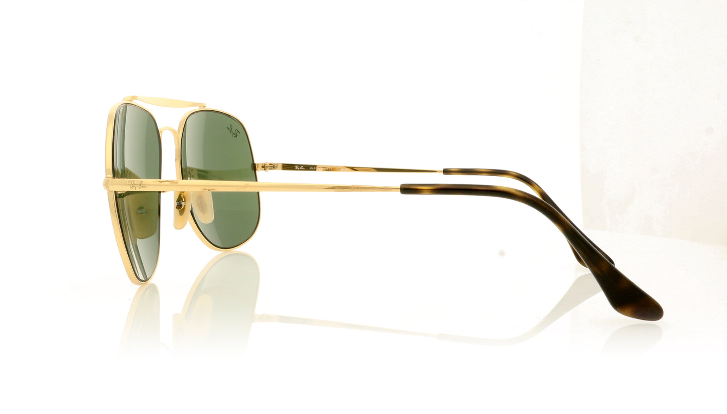 Ray-Ban The General 001/3F Gold Sunglasses - Side