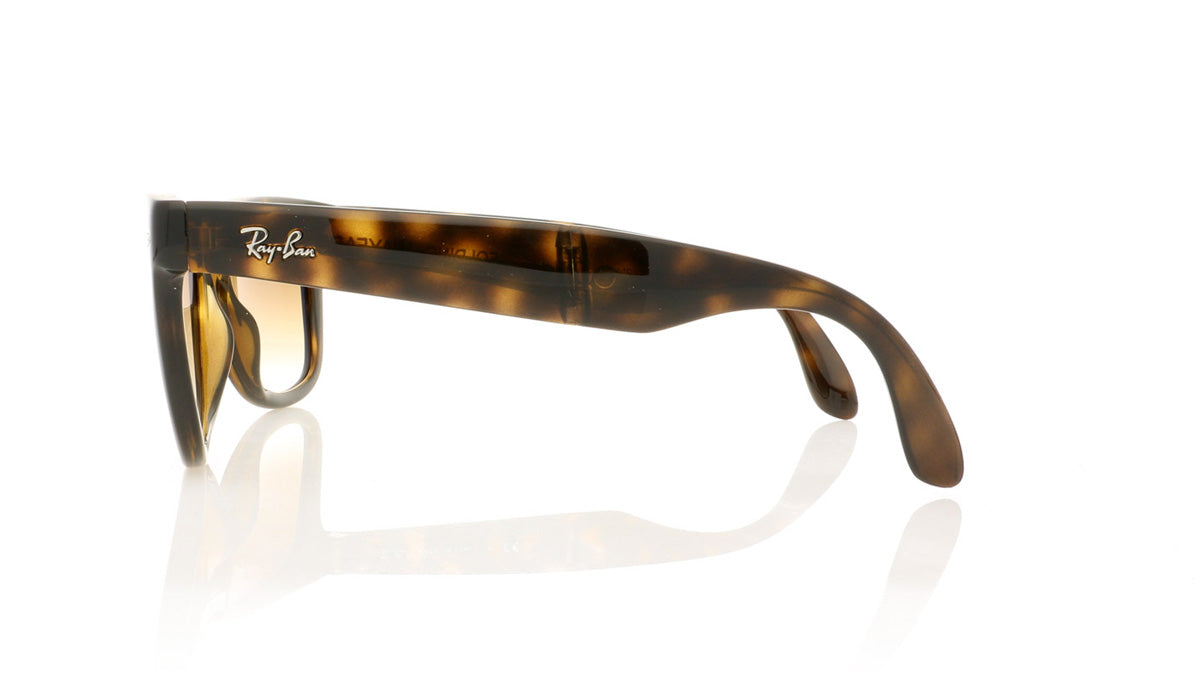 Ray-Ban Folding Wayfarer RB4105 710/51 Light Hav Sunglasses - Side