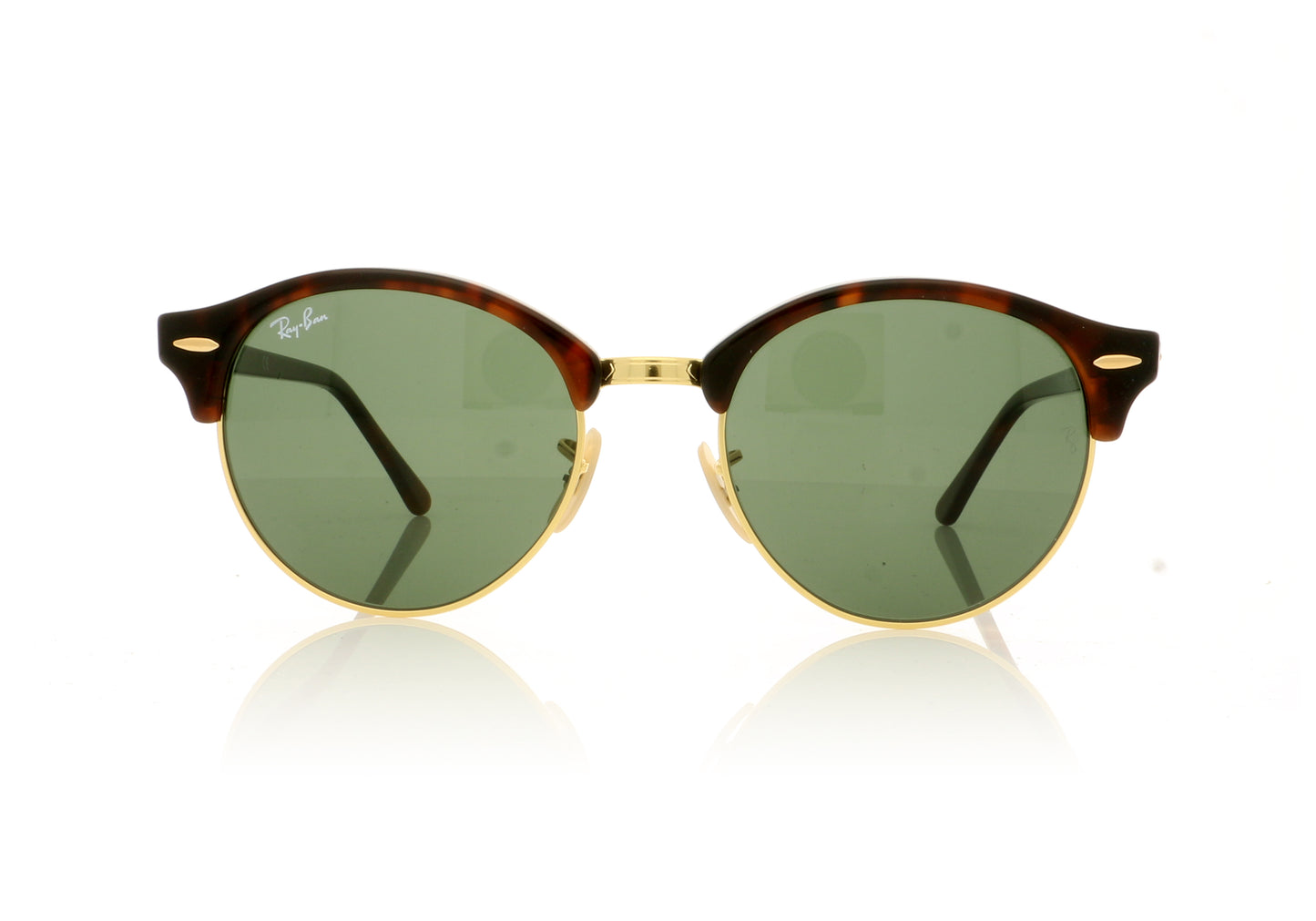 Ray-Ban Clubround 990/58 Red Havana Sunglasses - Front