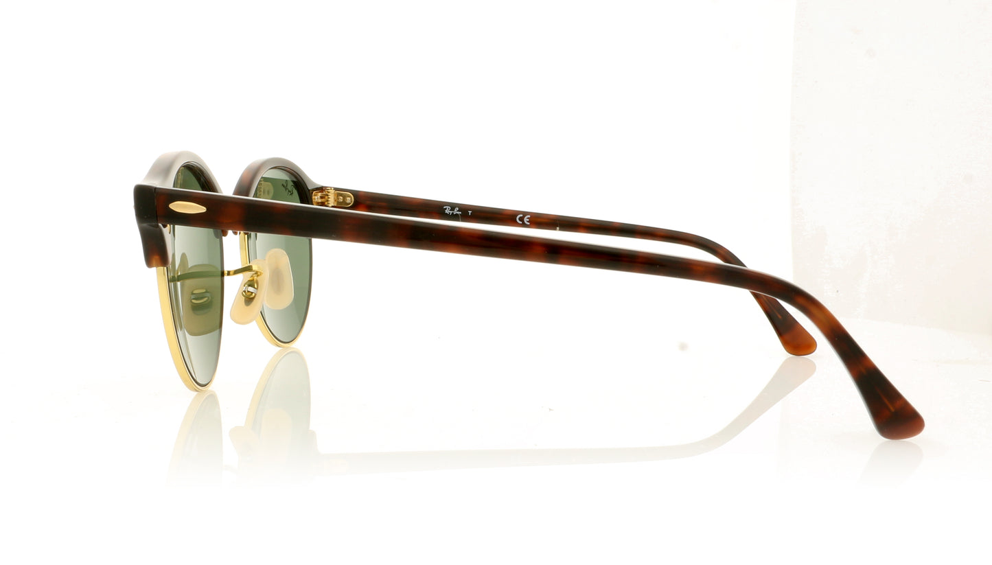 Ray-Ban Clubround 990/58 Red Havana Sunglasses - Side