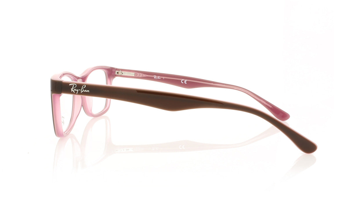 Ray-Ban 0RX5228 2126 Brown Glasses - Side