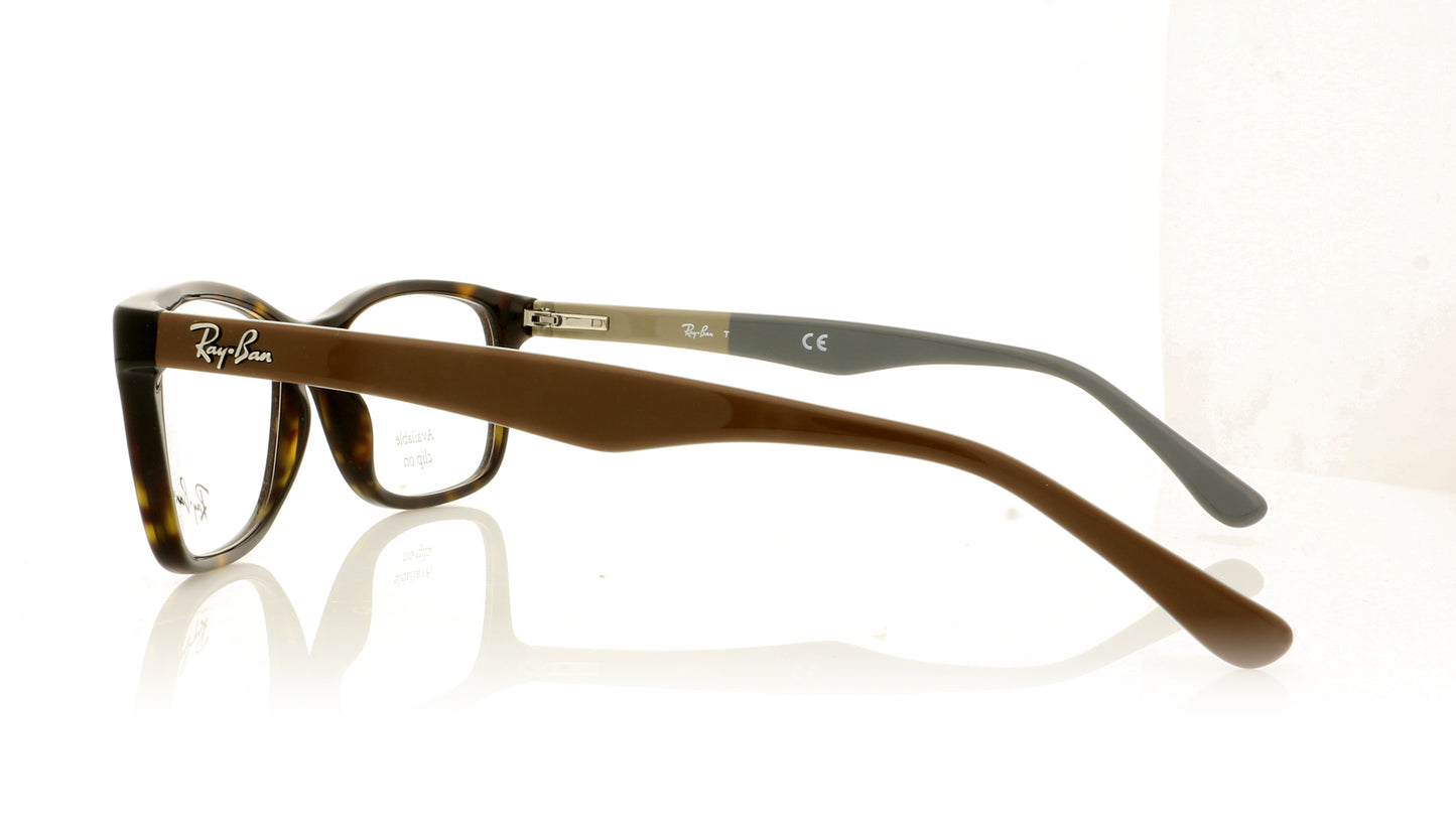 Ray-Ban 0RX5228 5545 Havana Glasses - Side