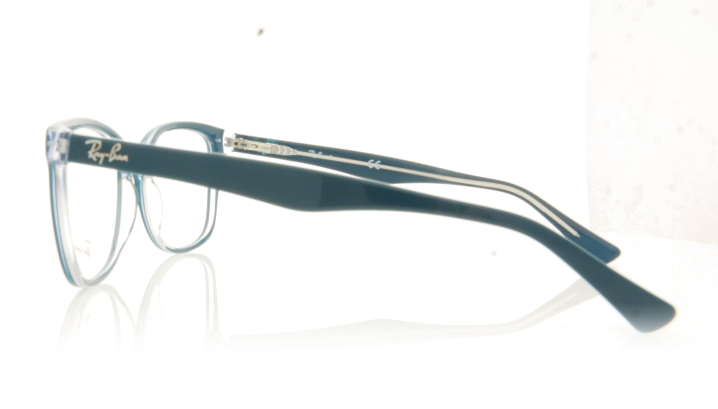 Ray-Ban 0RX5285 5763 Top Turquoise On Trasparent Glasses - Side