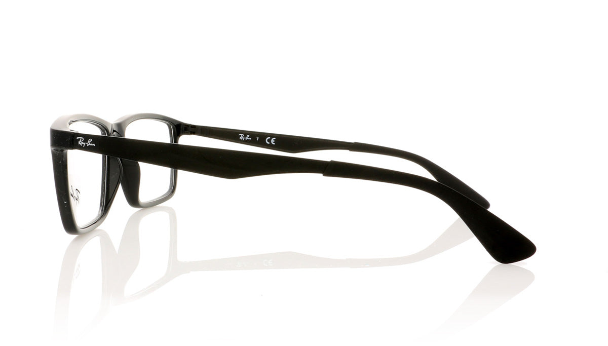 Ray-Ban 0RX7056 2000 Shiny Black Glasses - Side