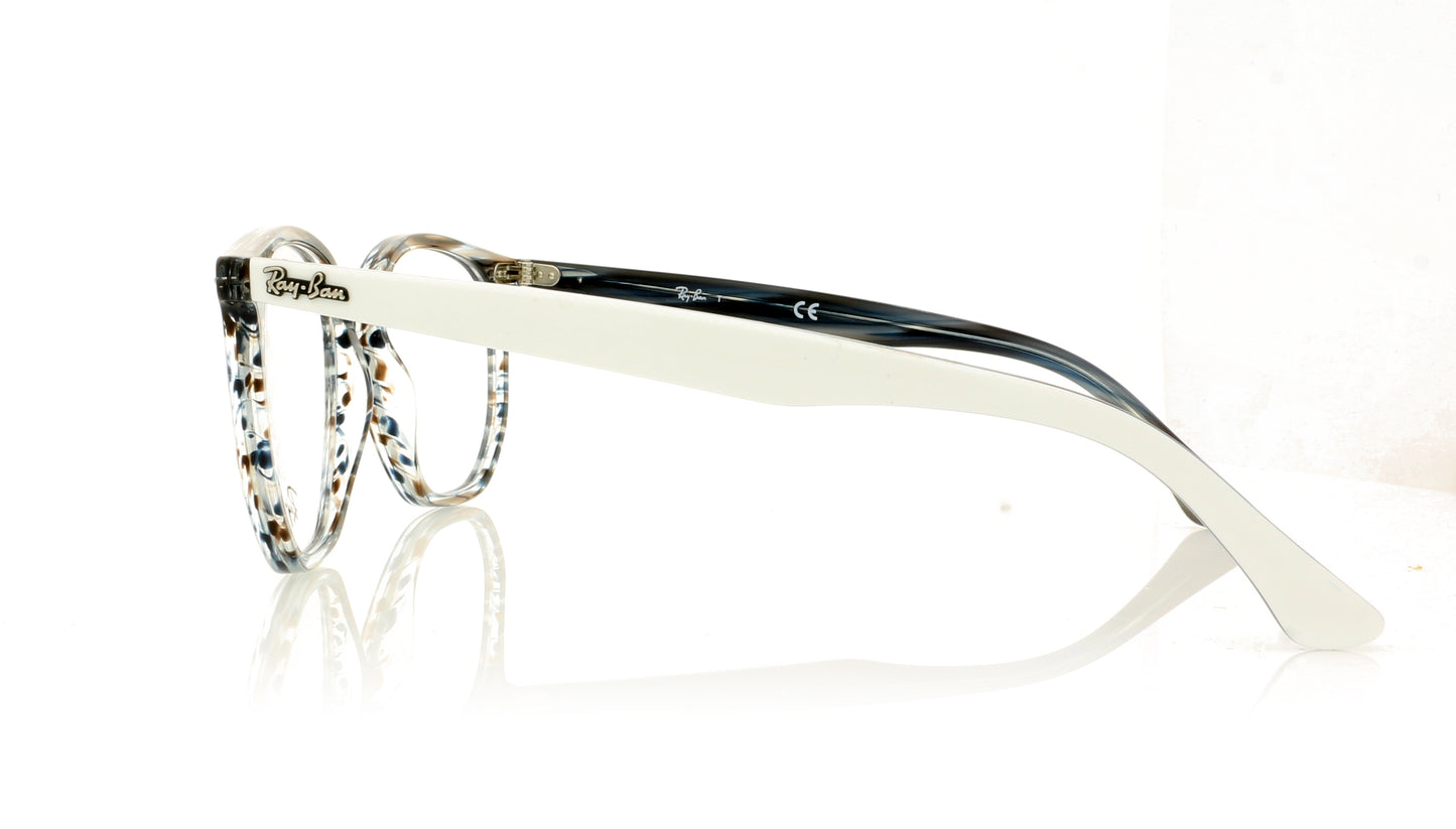 Ray-Ban Hexagonal 5801 Blue Glasses - Side