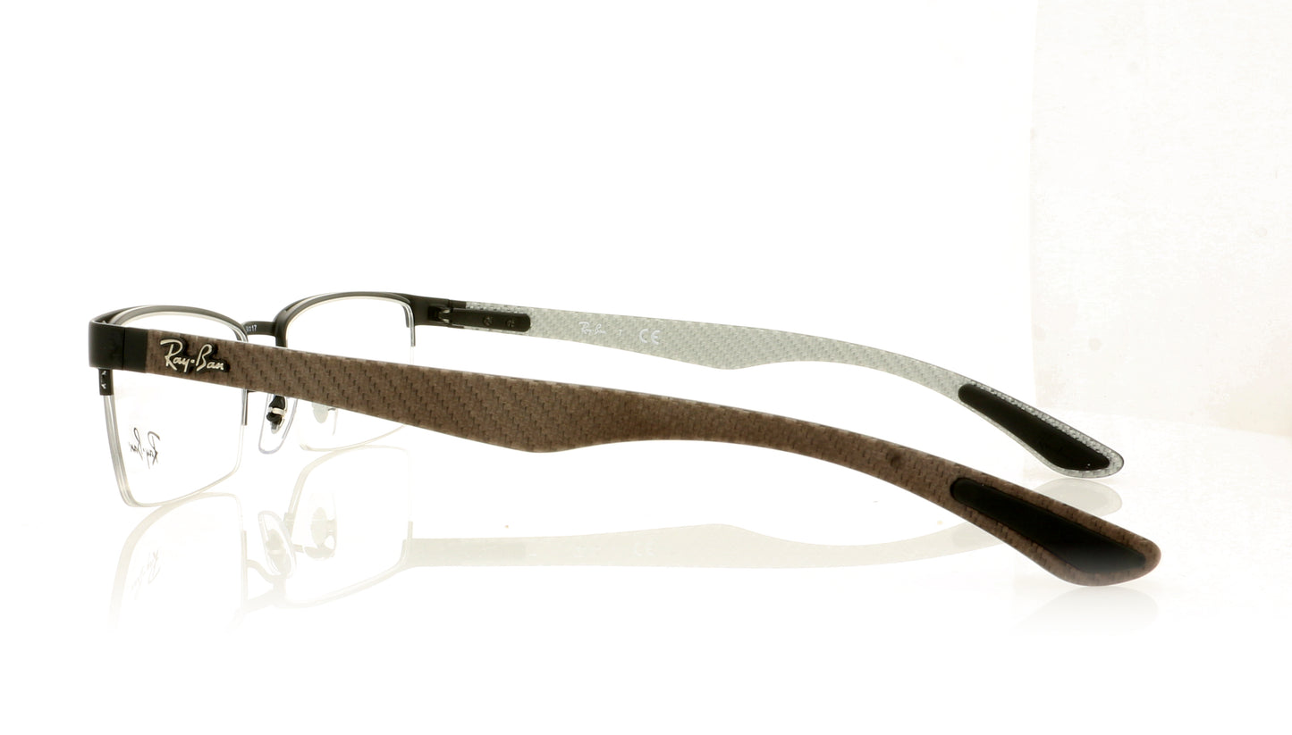 Ray-Ban 0RX8412 2503 Matte Black Glasses - Side