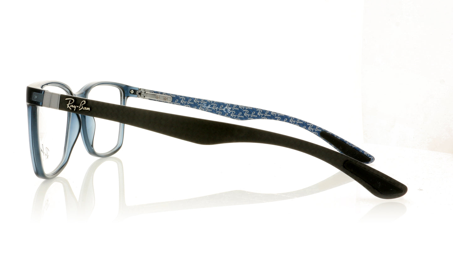 Ray-Ban 0RX8905 5844 Transparent Blue Glasses - Side