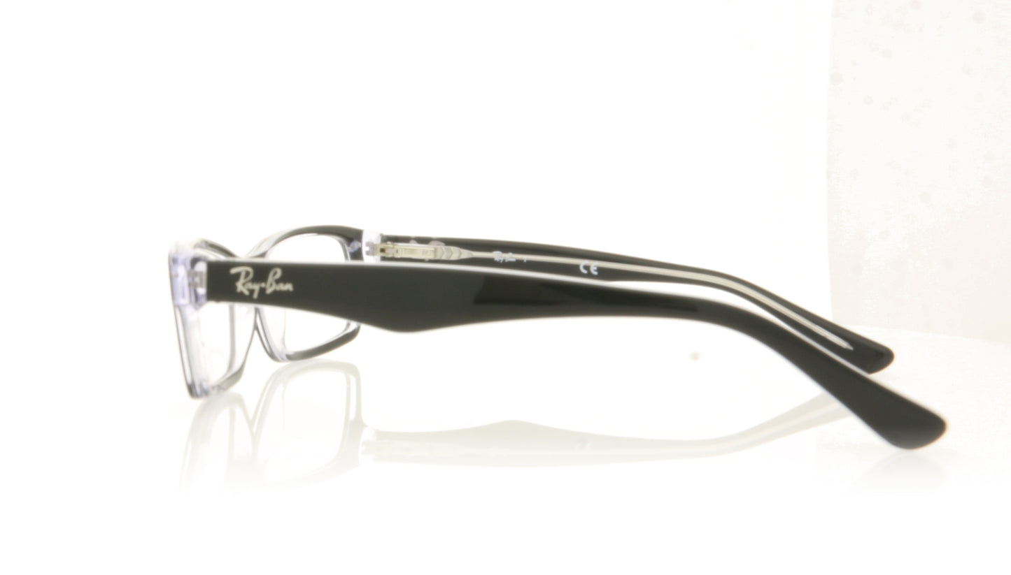 Ray-Ban 0RY1530 3529 Top Black On Transparent Glasses - Side