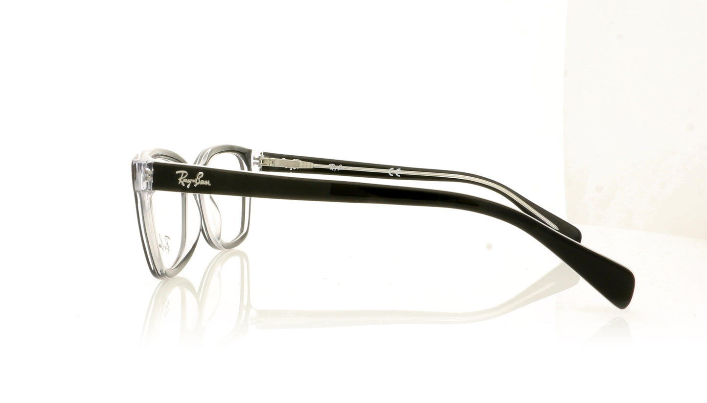 Ray-Ban 0RY1591 3529 Top Black On Transparent Glasses - Side