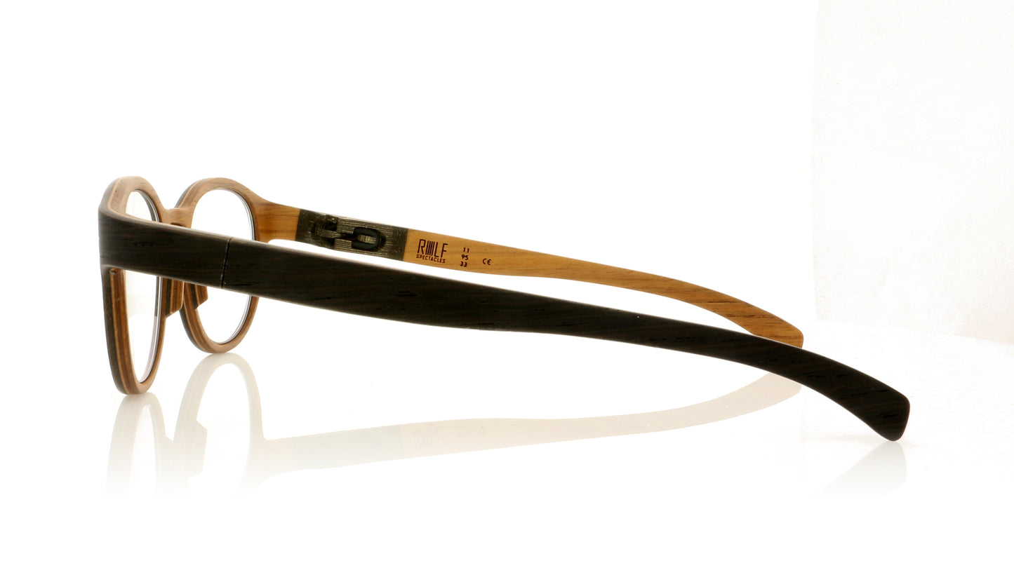 ROLF Spectacles Admiral 93 Dark Brown Glasses - Side