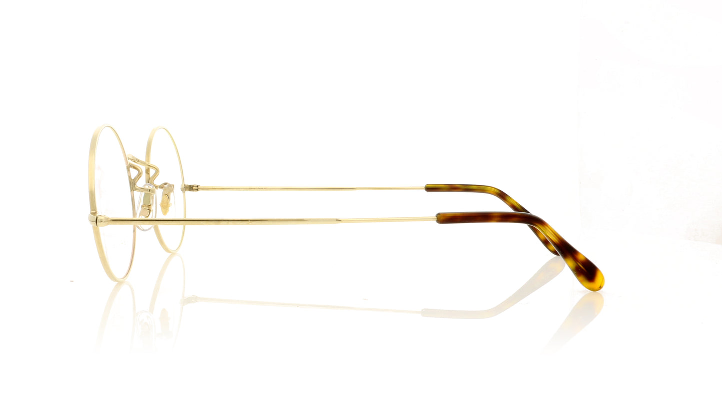 Savile Row Round Eye GT Gold Tortoise Glasses - Side