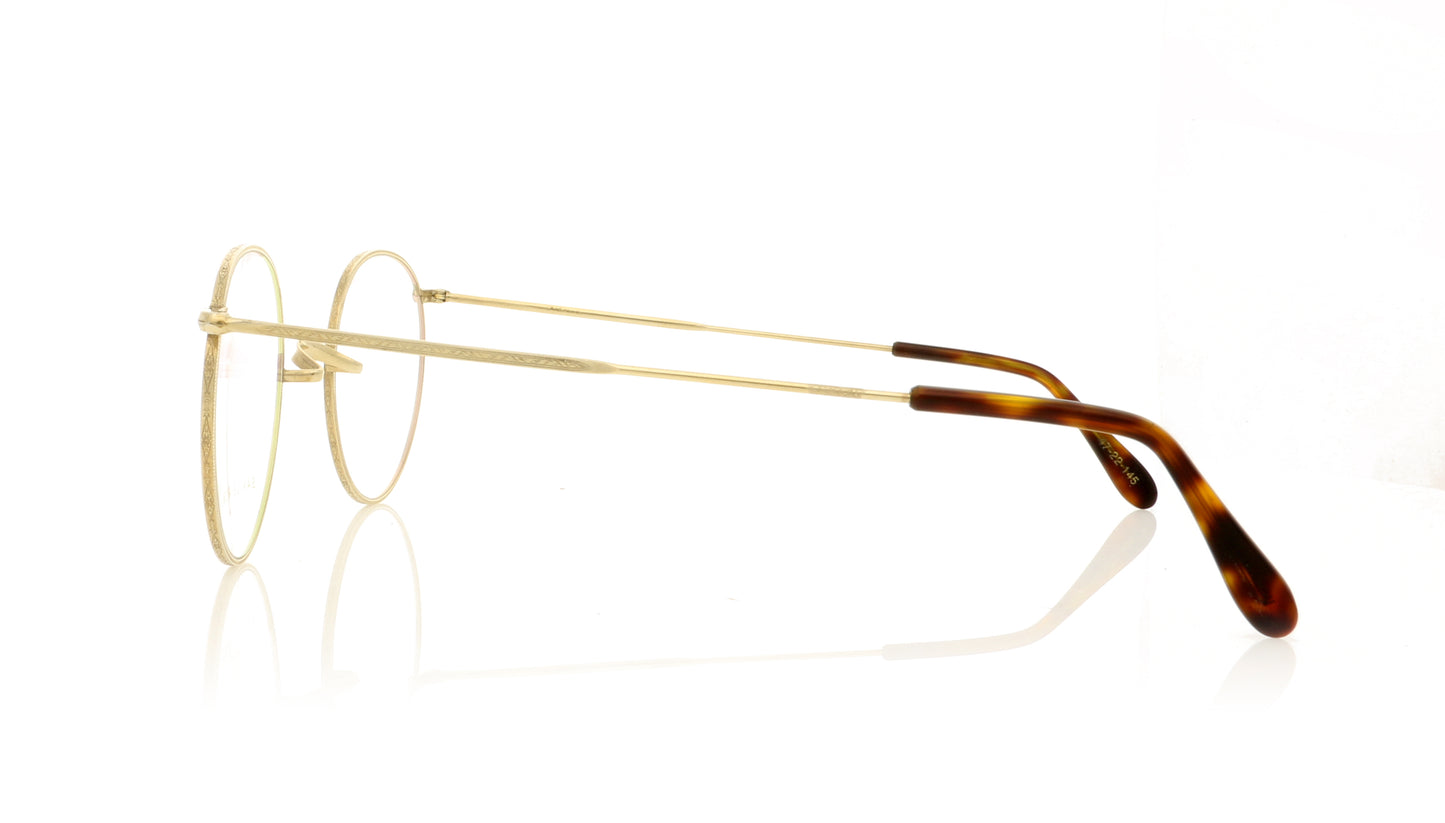 Savile Row Windsor GOL Gold Engraved Glasses - Side