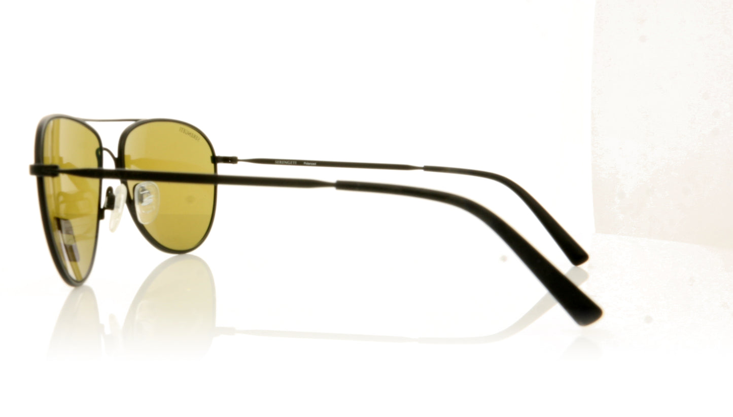 Serengeti Alghegro 8314 Matt Black Sunglasses - Side