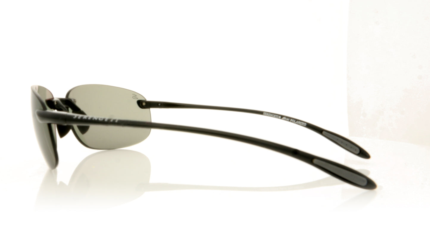 Serengeti Nuvino 7318 Shiny Black Shiny Black Sunglasses - Side