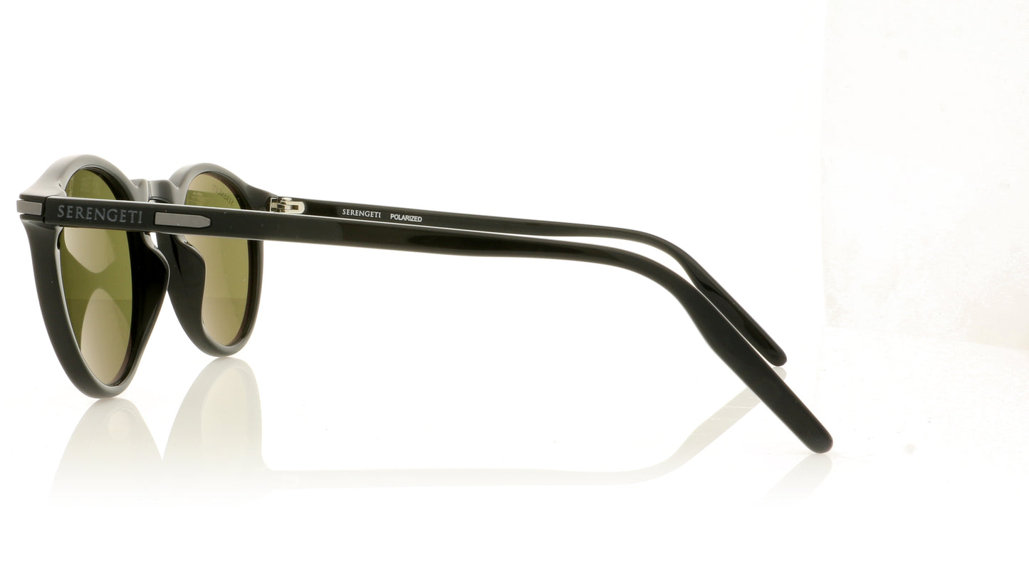 Serengeti Raffaele 8950 Shiny Black Sunglasses - Side