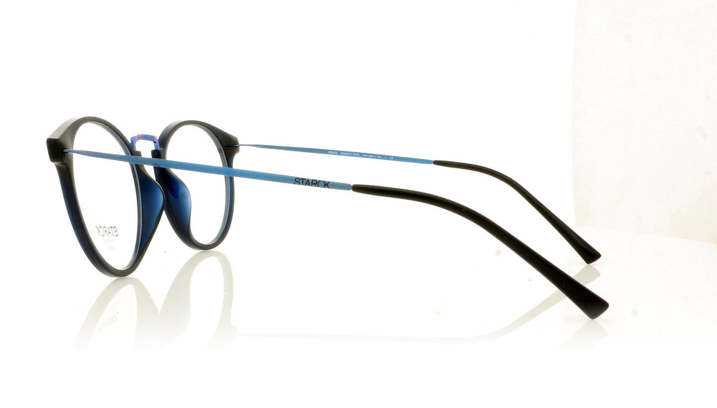 Starck 0SH3063 4 Matte Blue Glasses - Side