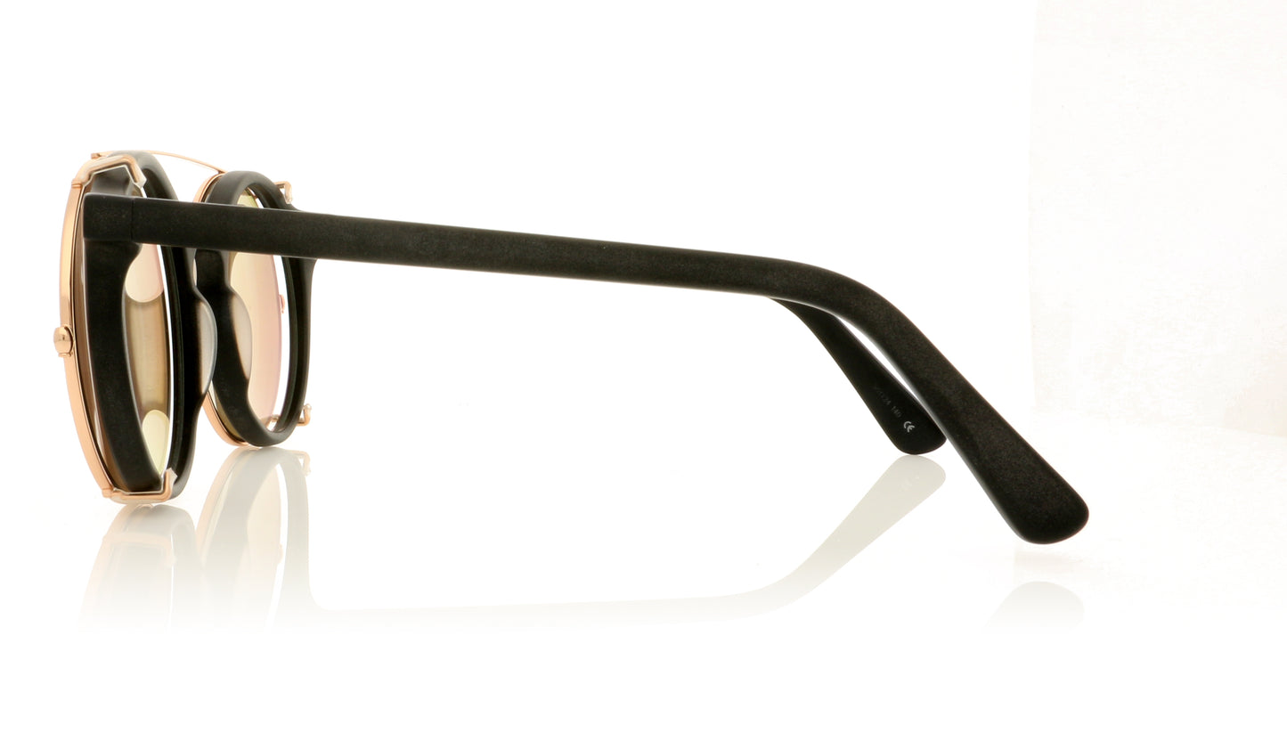 Sunday Somewhere Lorenzo 048 MAT Matt Black Glasses - Side