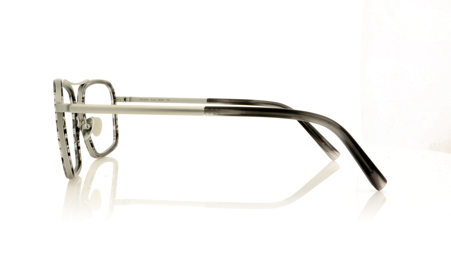 Tom Davies TD592 C1692 Polished Grey Glasses - Side