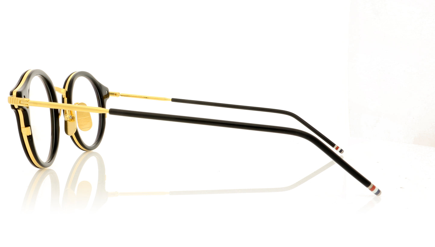 Thom Browne TB 807 NVY GLD Navy Gold Glasses - Side