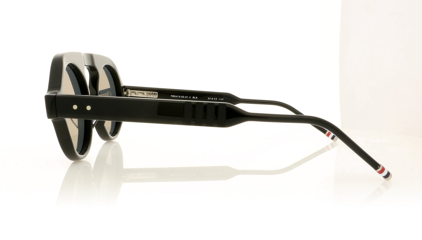 Thom Browne TBS413 BLK Black Sunglasses - Side
