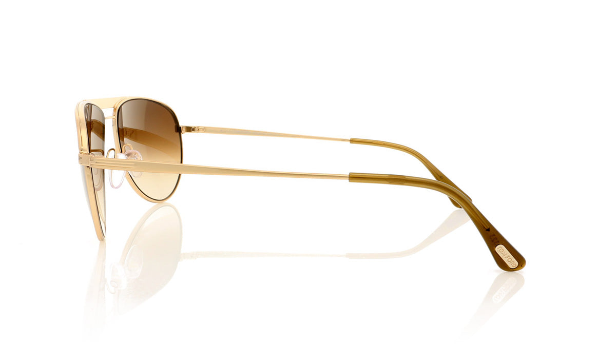 Tom Ford William TF207 28F Shiny Rose Gold Sunglasses - Side
