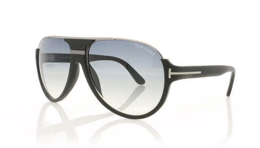 Tom Ford Dimitry TF334 02W Matte Black Sunglasses - Angle