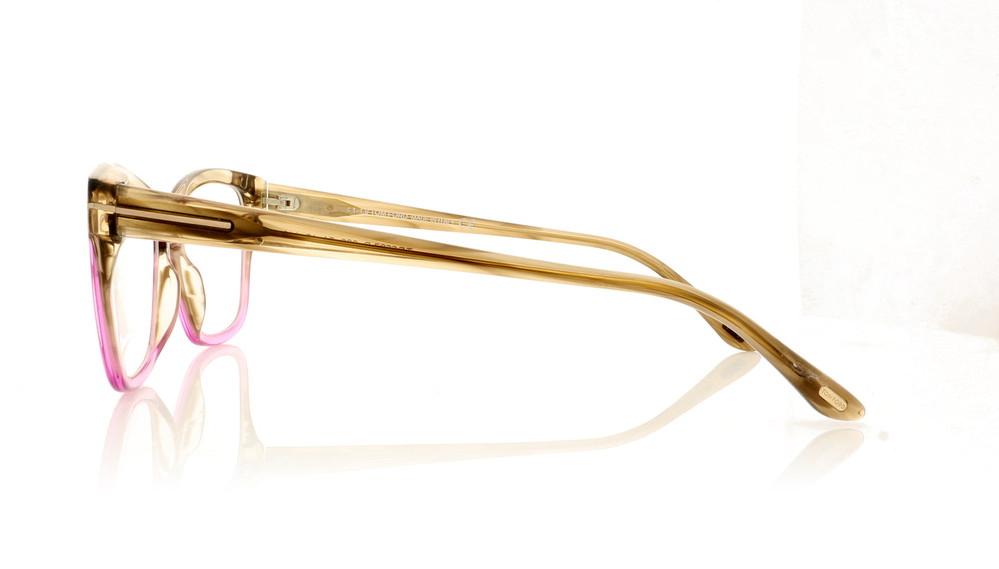 Tom Ford TF5597-B FT5597B 20 Crystal Brown Glasses - Side