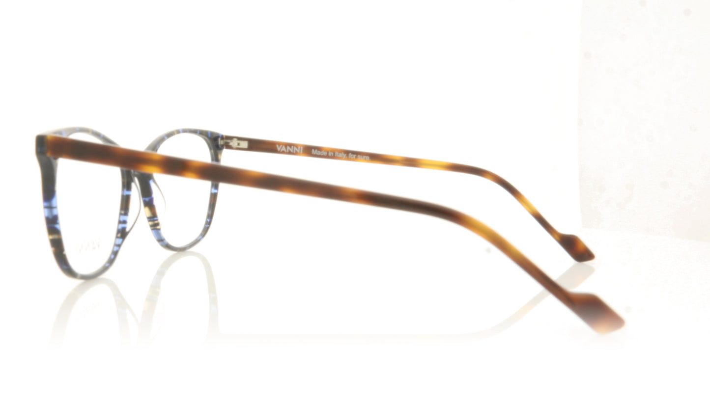 Vanni V1316 A660 Blue Havana Glasses - Side