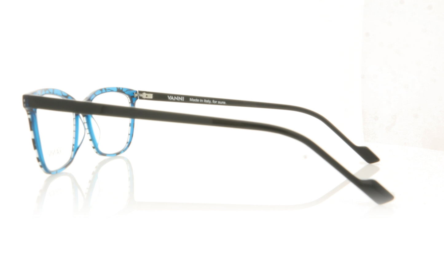 Vanni V1370 A454 Turquoise Black Glasses - Side