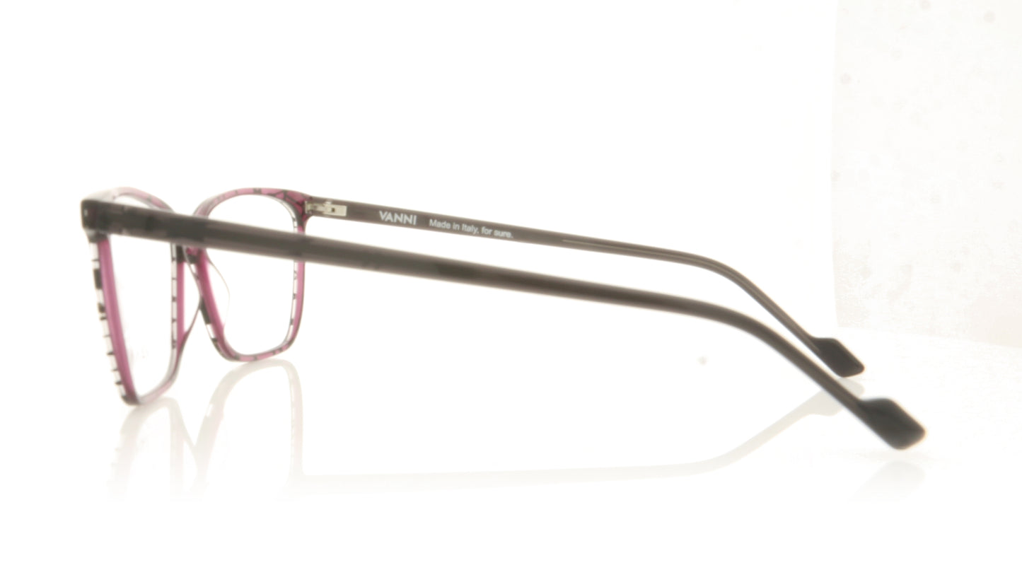 Vanni V1371 A455 Aubergine Glasses - Side