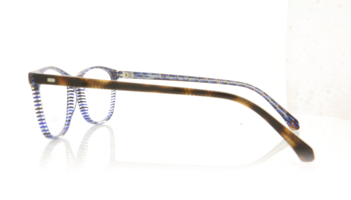Vanni V1403 A546 Havana Blue Glasses - Side