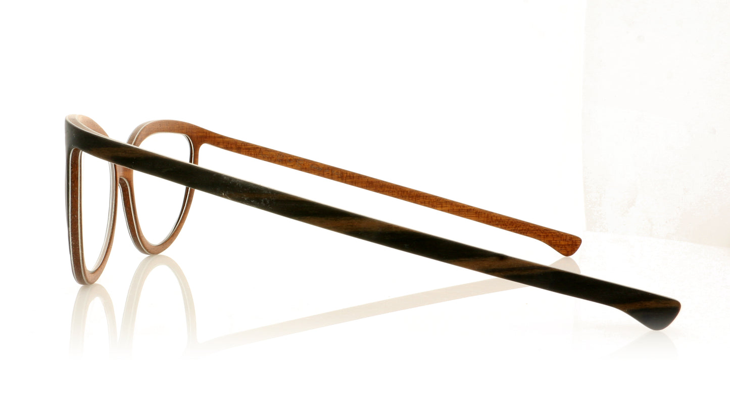 W-eye 605 EB Ebano Black Glasses - Side
