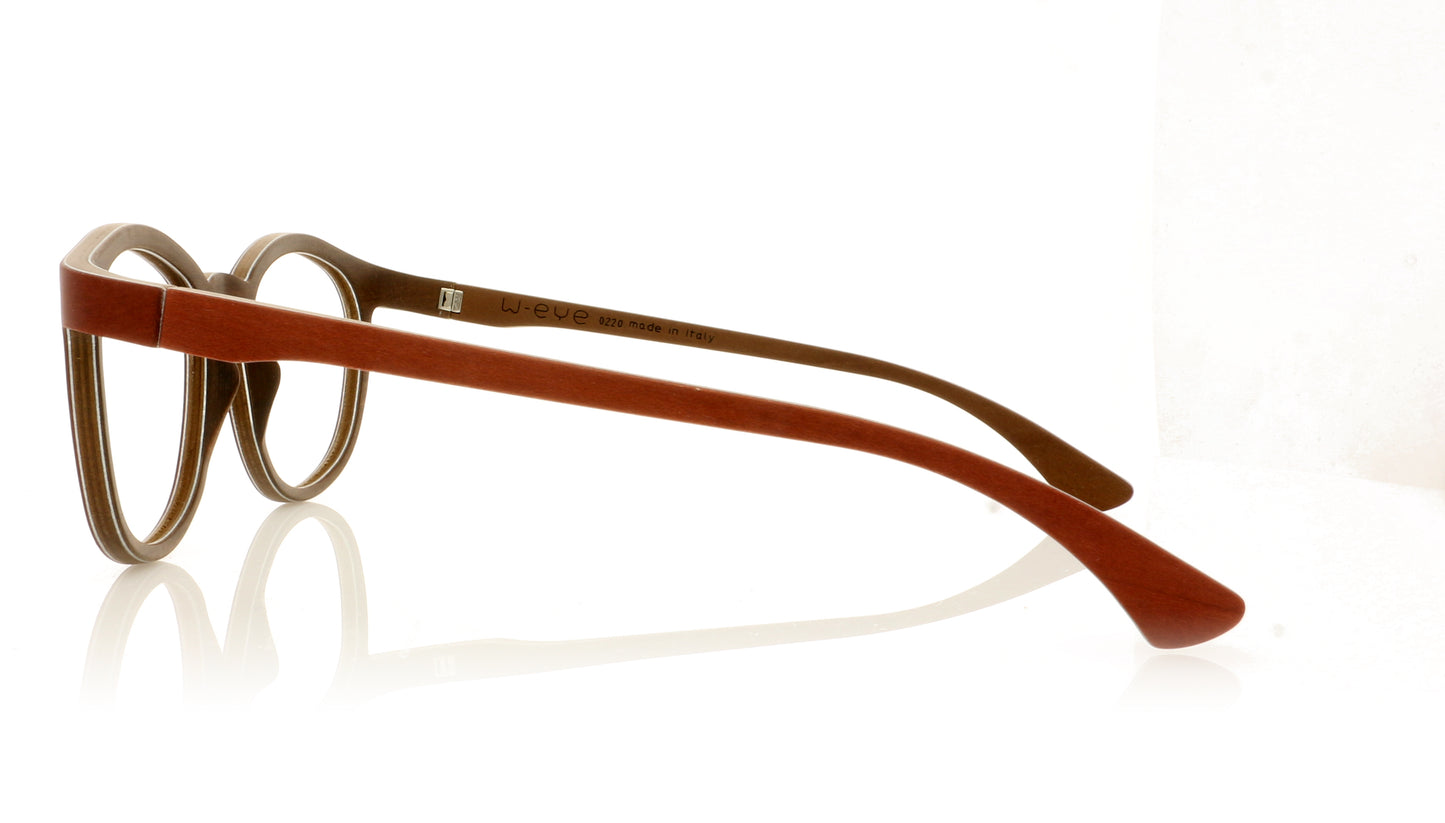 W-eye Alpha 2 M3 Red Glasses - Side