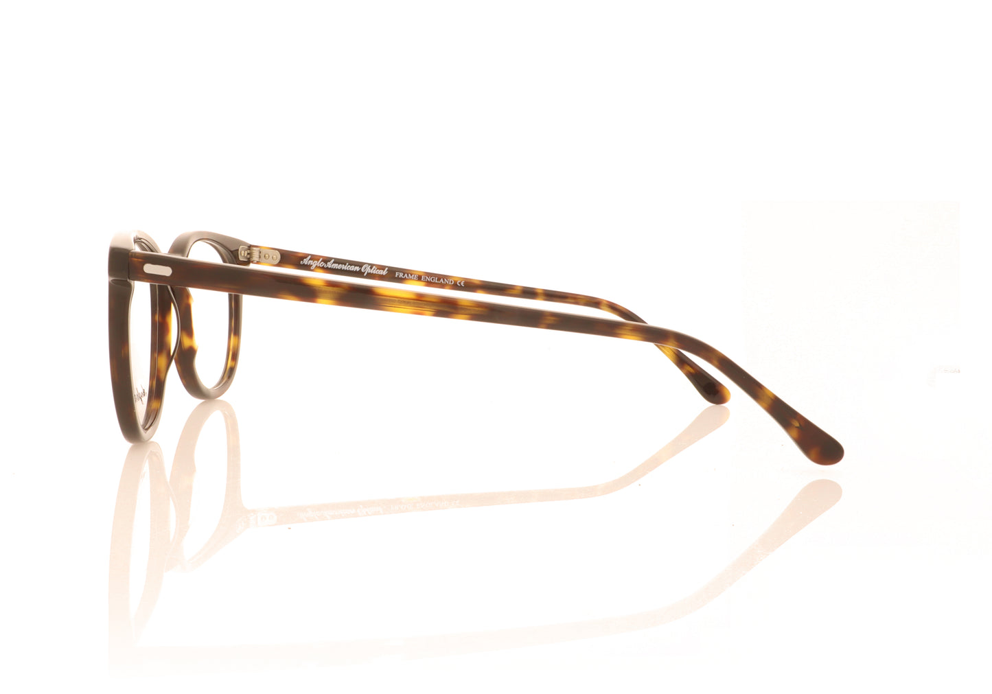 Anglo American Optical Model 313 TOY Tortoise Glasses - Side