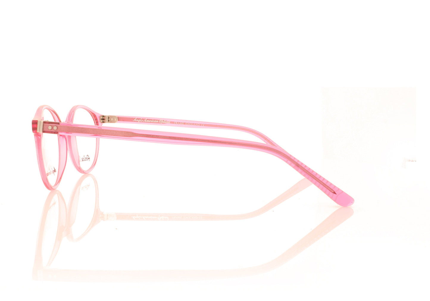 Anglo American Optical Airlite S2 100 TR29 Pink Glasses - Side
