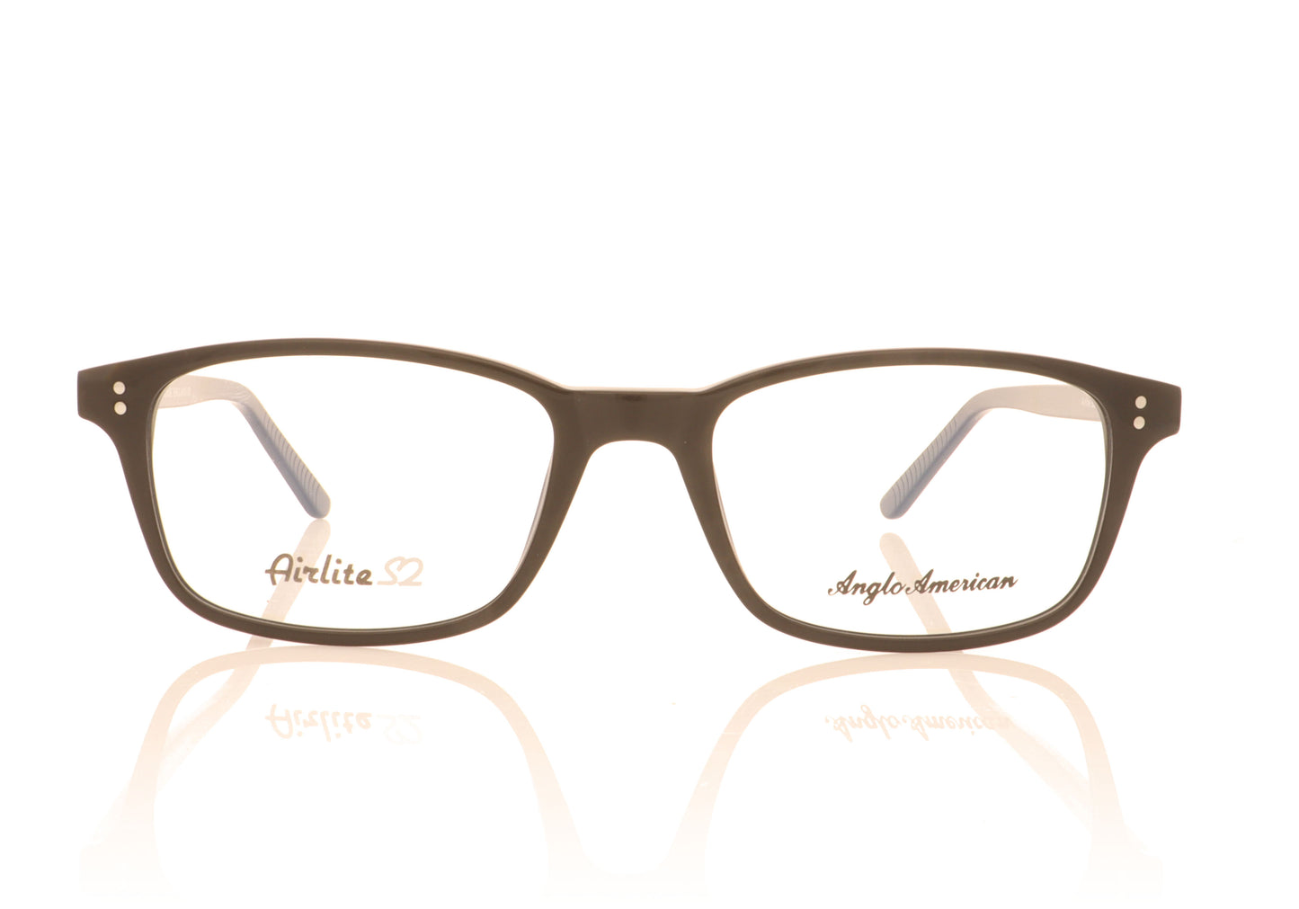 Anglo American Optical Airlite S2 101 BLK Black Glasses - Front