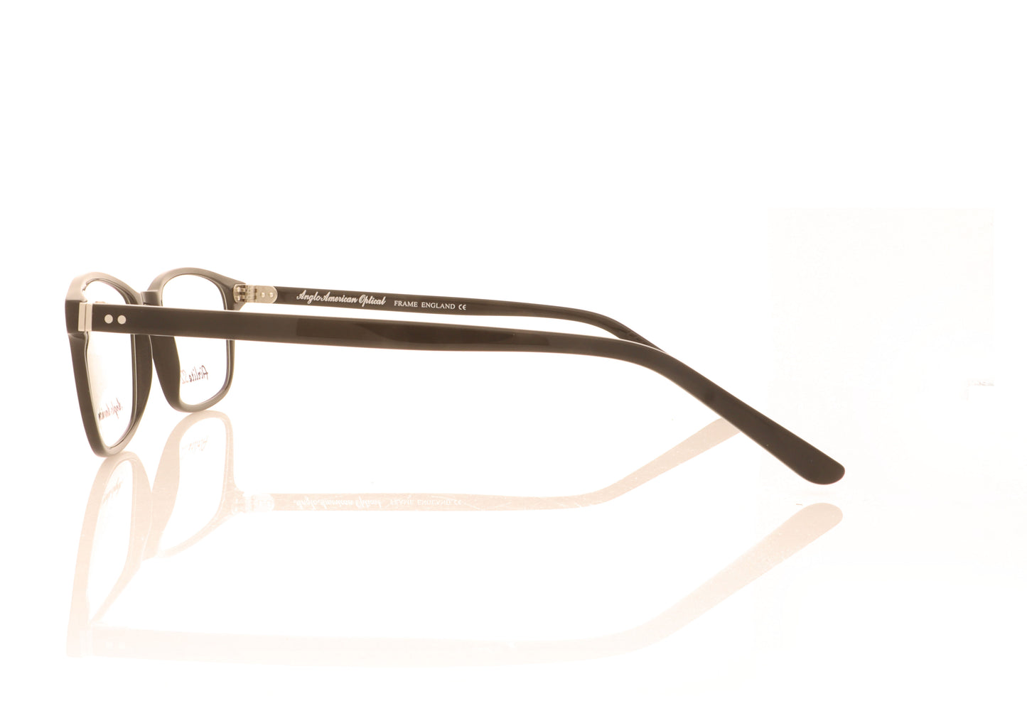 Anglo American Optical Airlite S2 101 BLK Black Glasses - Side