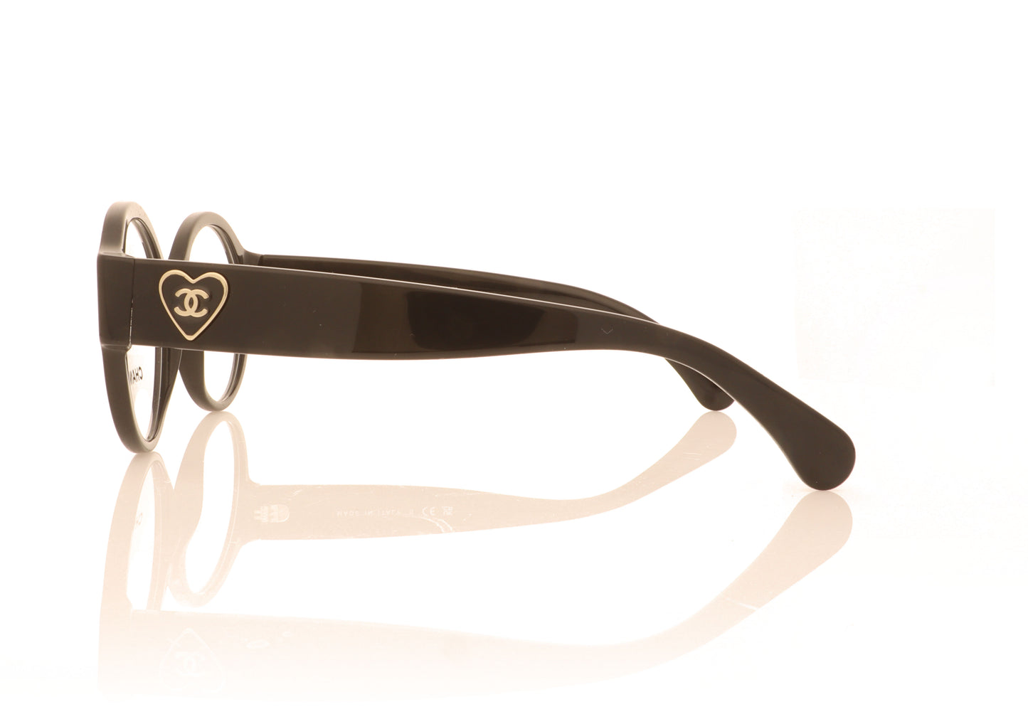Chanel CH3437 C501 Black Glasses - Side