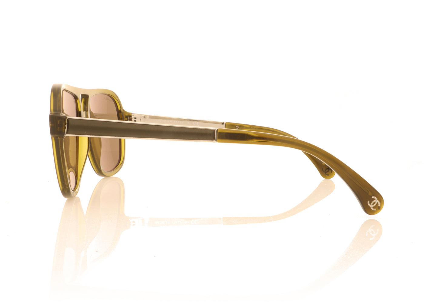 Chanel 0CH5436Q 1526/3 Olive Sunglasses - Side