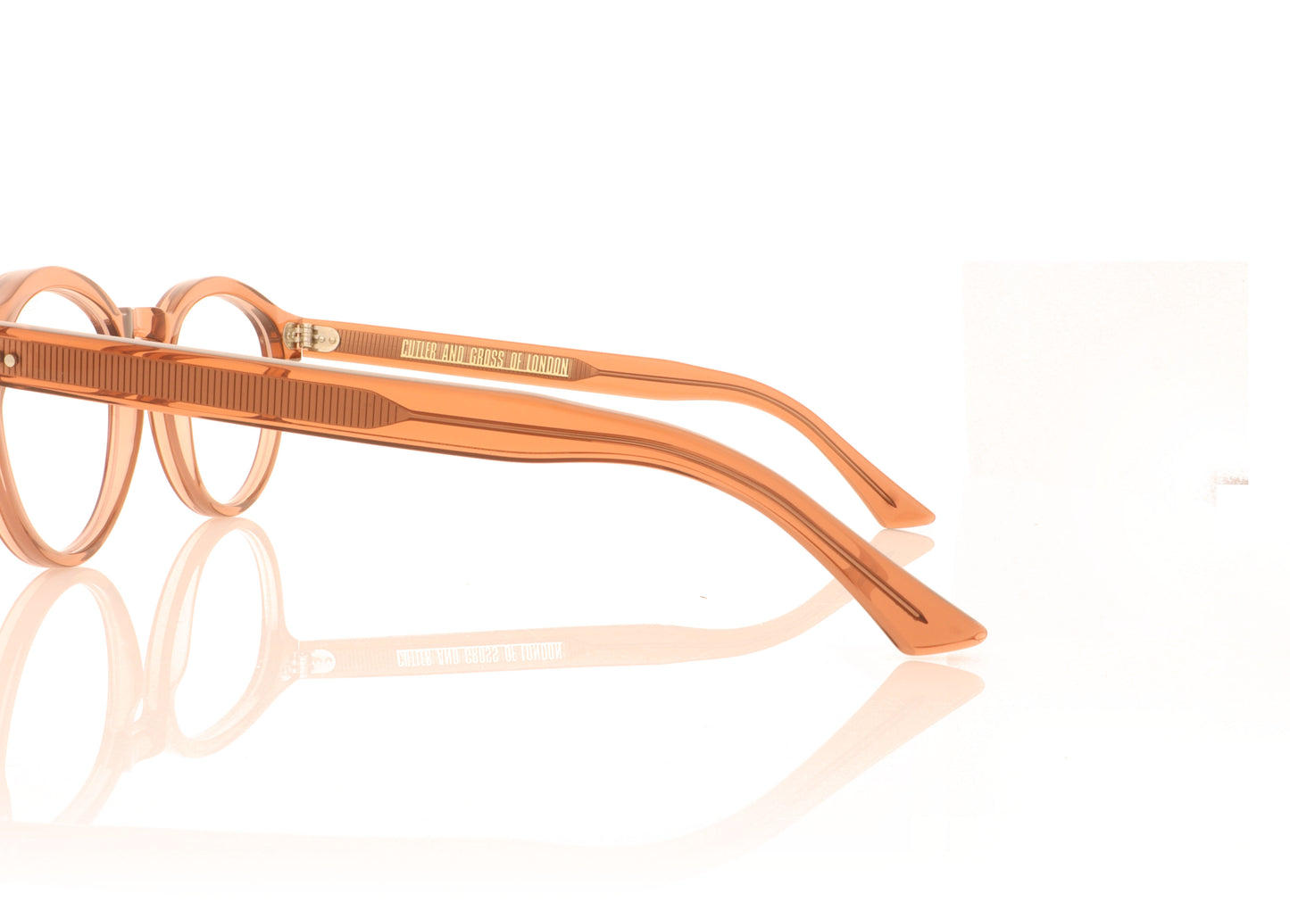 Cutler and Gross CGOP-1378 06 Pink Glasses - Side