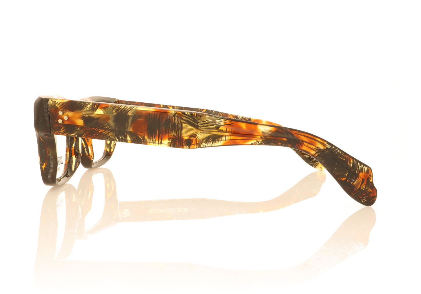 Cutler and Gross 1391 02 Brush Stroke Glasses - Side