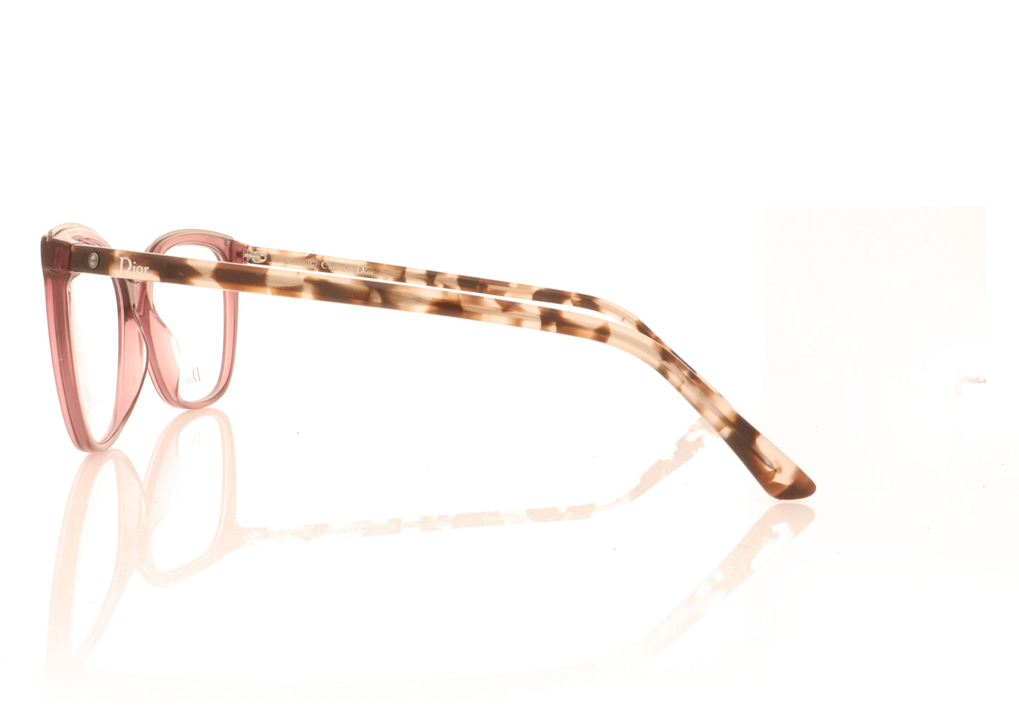 Dior Montaigne50 Red Havana 0UC Glasses - Side