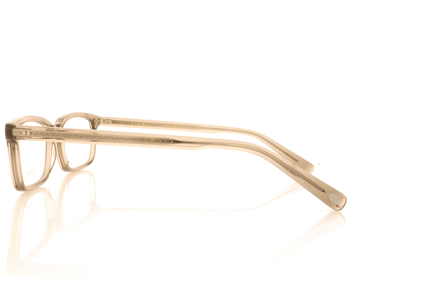 Eyevan 7285 Frey-E SMK Smoked Grey Glasses - Side