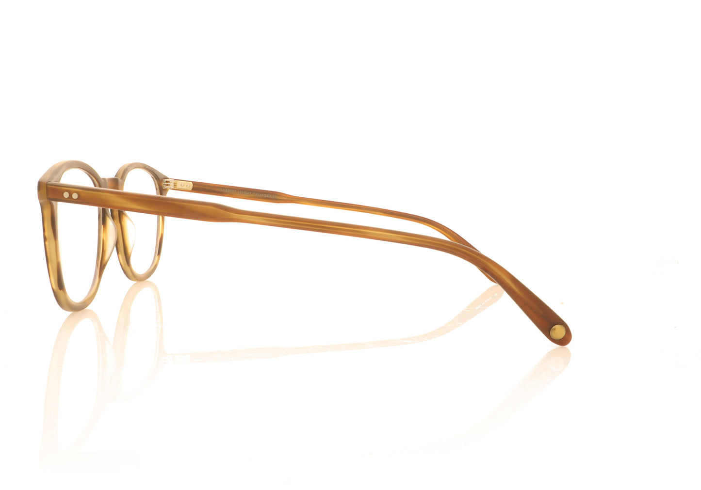 Garrett Leight Brooks MBT Matte Brandy Tortoise Glasses - Side